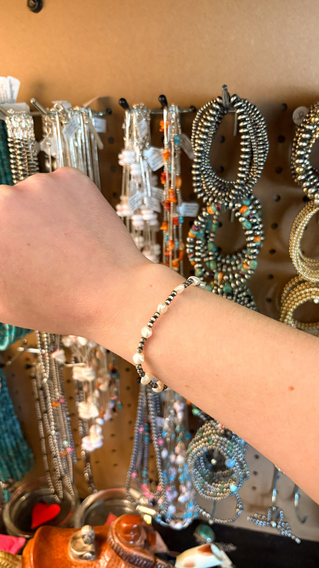FRESHWATER PEARL STRETCH BRACELET by The Sterling Spur