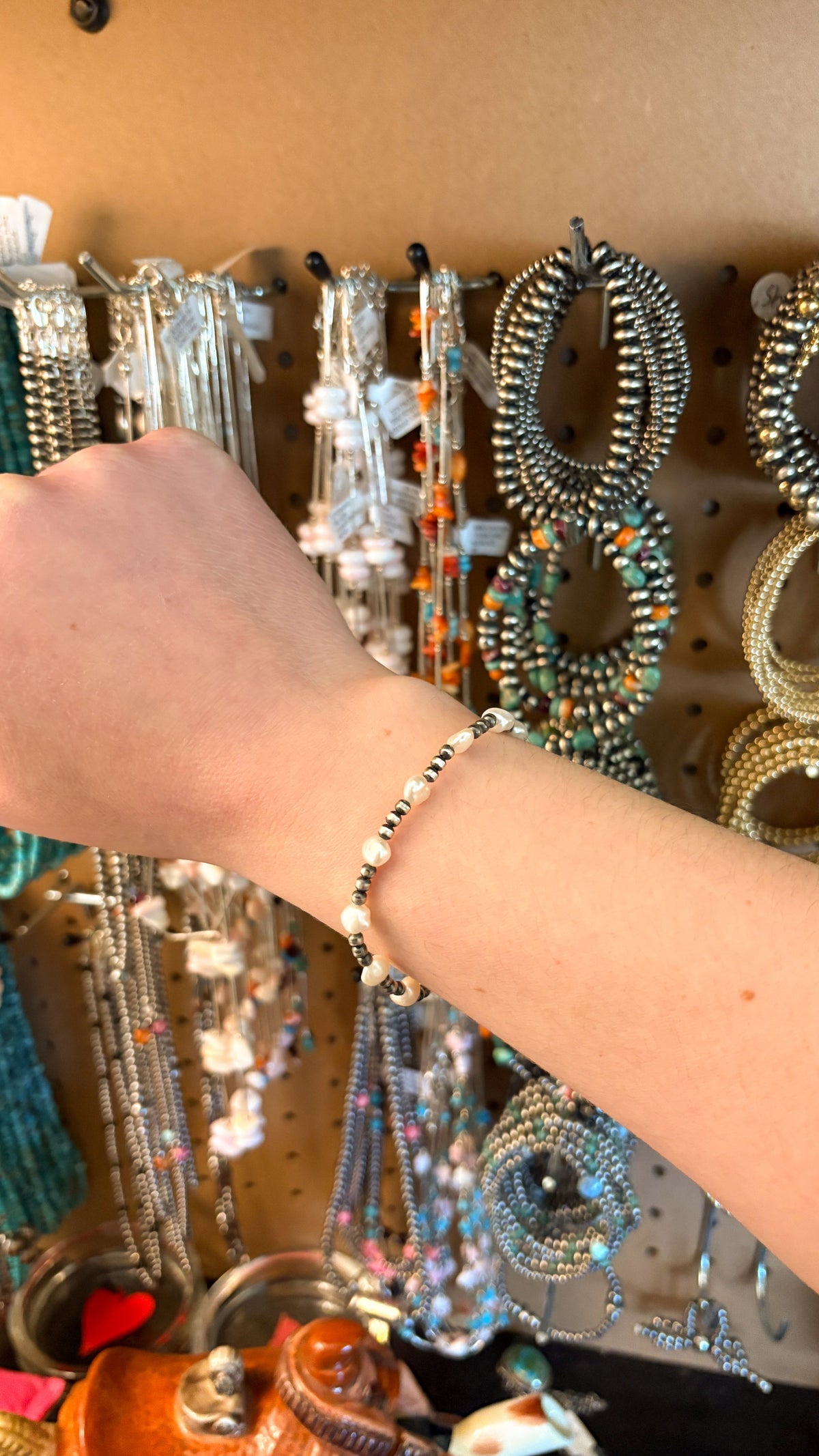 FRESHWATER PEARL STRETCH BRACELET by The Sterling Spur