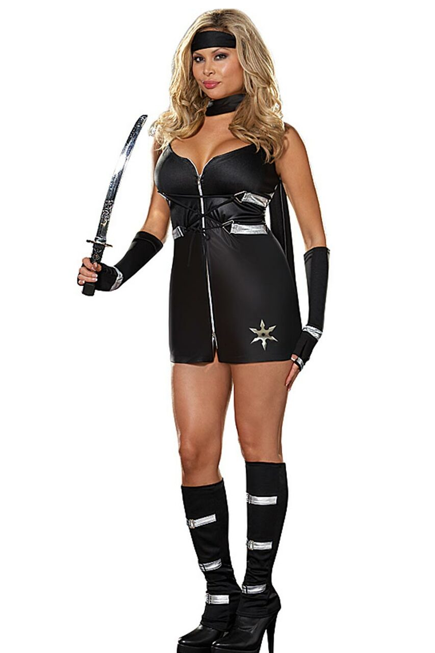 Sexy Curvy Ninja Star Costume by 3wishes.com