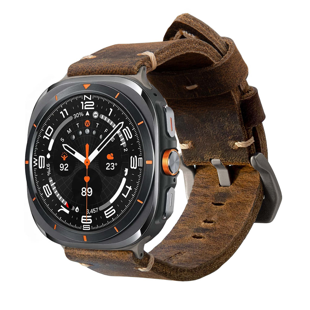 Leather Strap R01 for Samsung Galaxy Watch Ultra by Robust