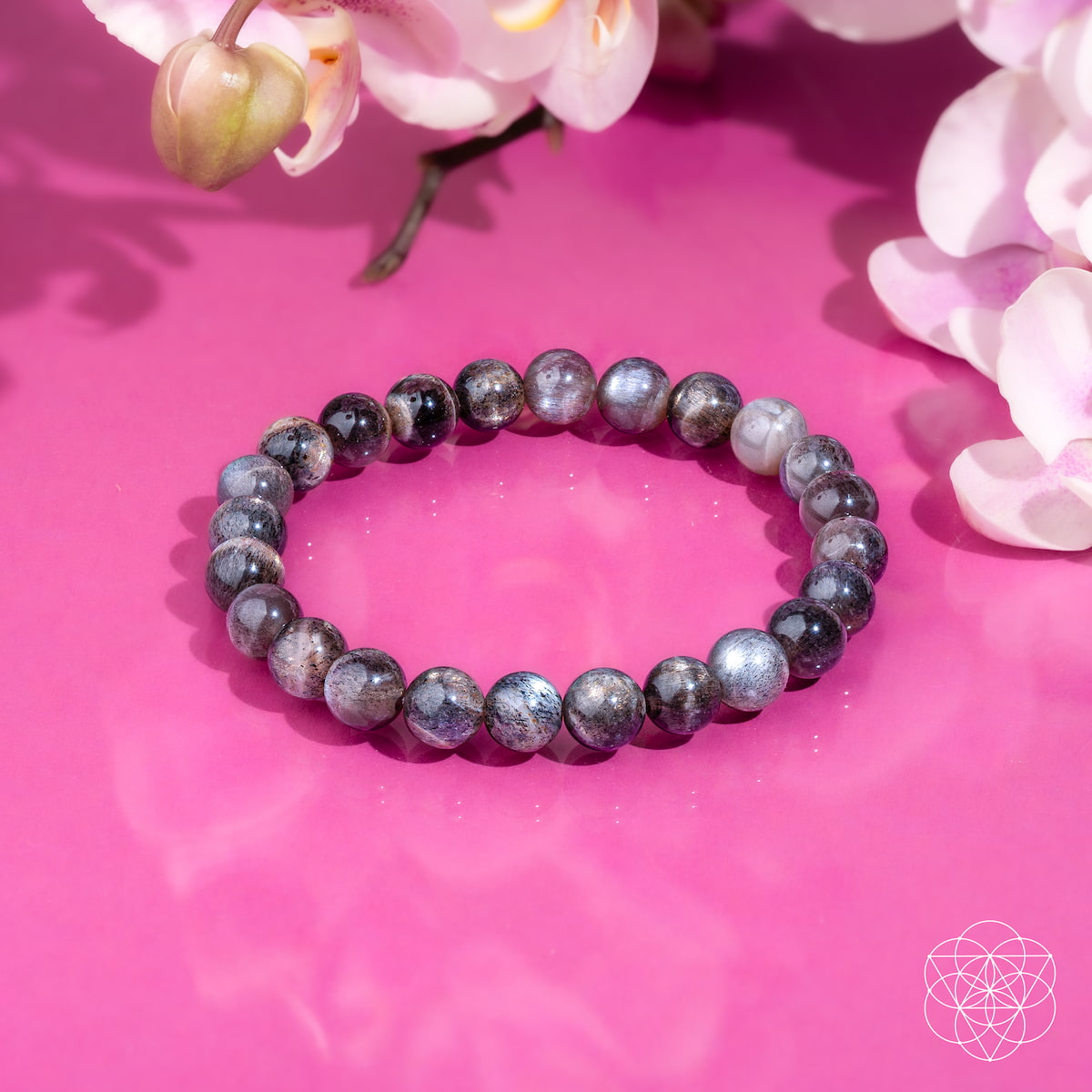 The Empath’s Cord Cutter – Black Moonstone Bracelet by Conscious Items