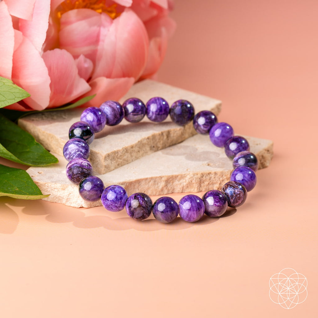 Unshakeable Intuition - Rare Siberian Charoite Bracelet by Conscious Items