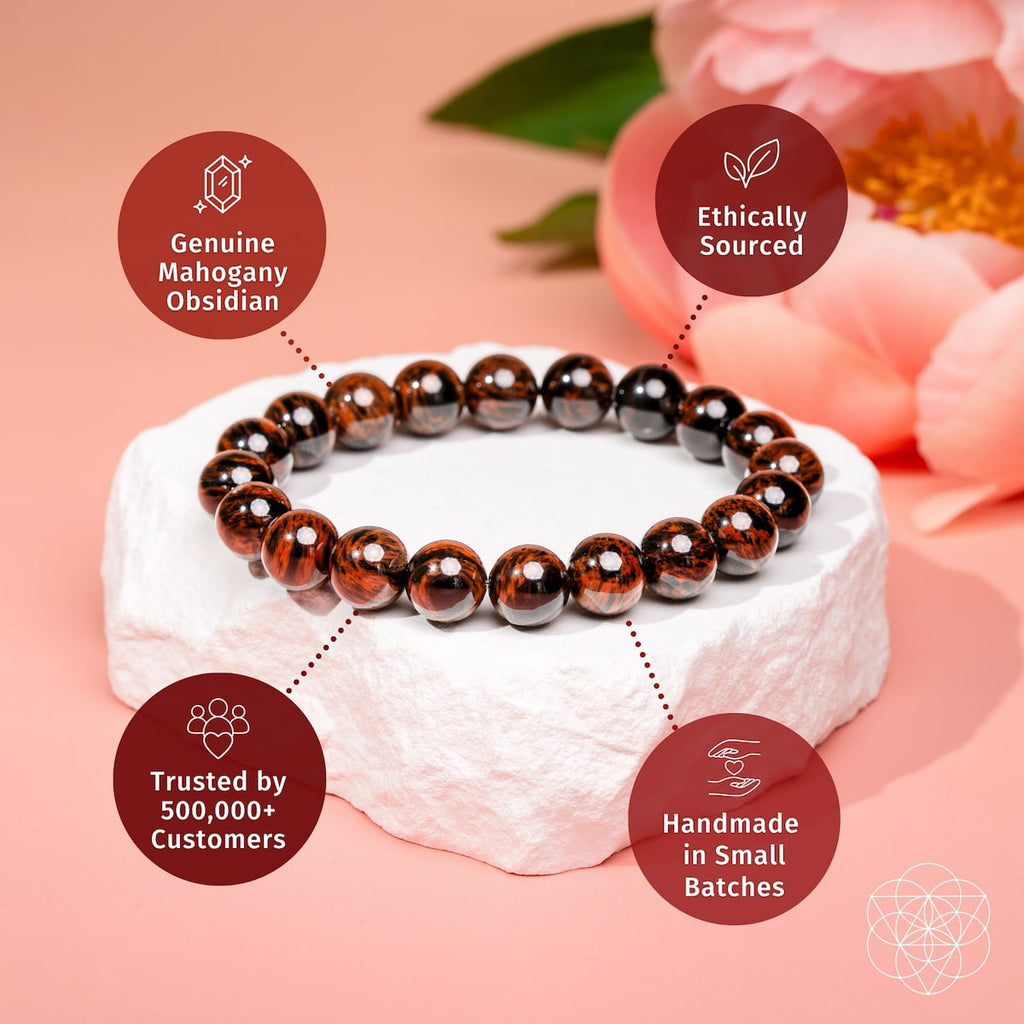 The Self-Sabotage Breaker - Mahogany Obsidian Bracelet by Conscious Items