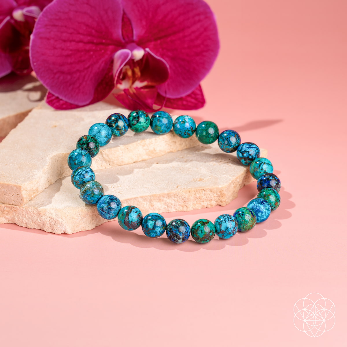 Cleopatra’s Wise Stone - Rare Peruvian Chrysocolla Bracelet by Conscious Items