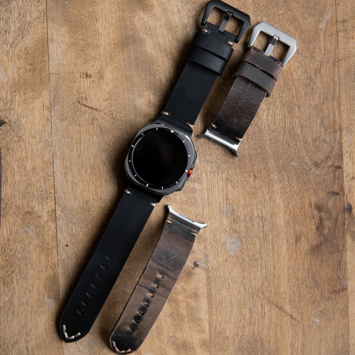 Leather Strap R01 for Samsung Galaxy Watch Ultra by Robust