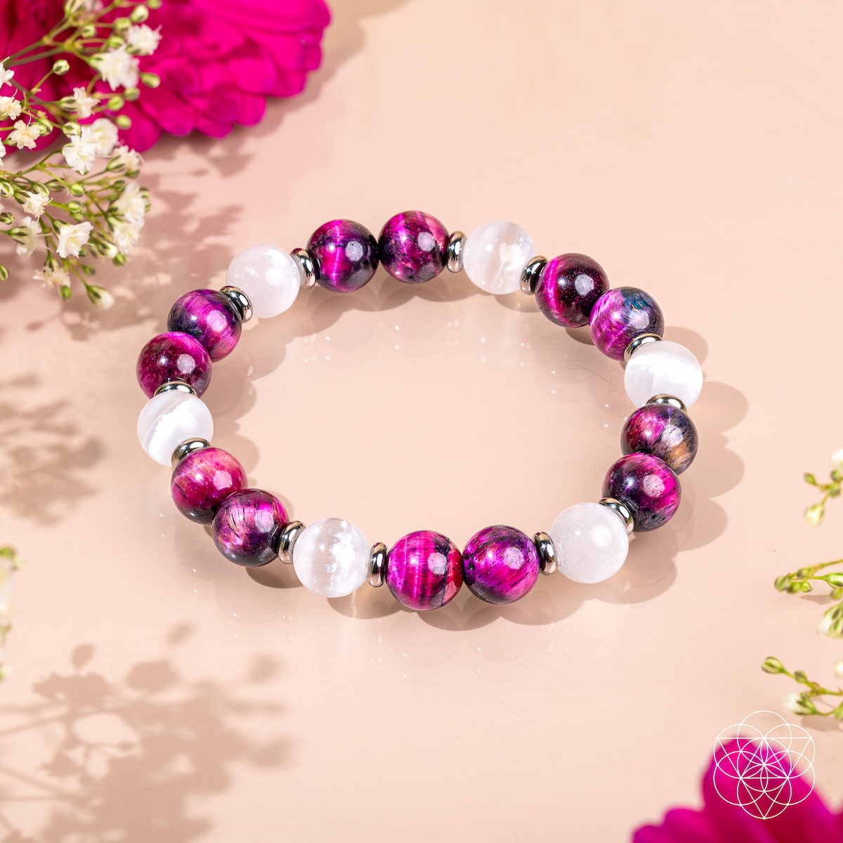 Shape Your Future – Pink Galaxy Tiger’s Eye Bracelet by Conscious Items