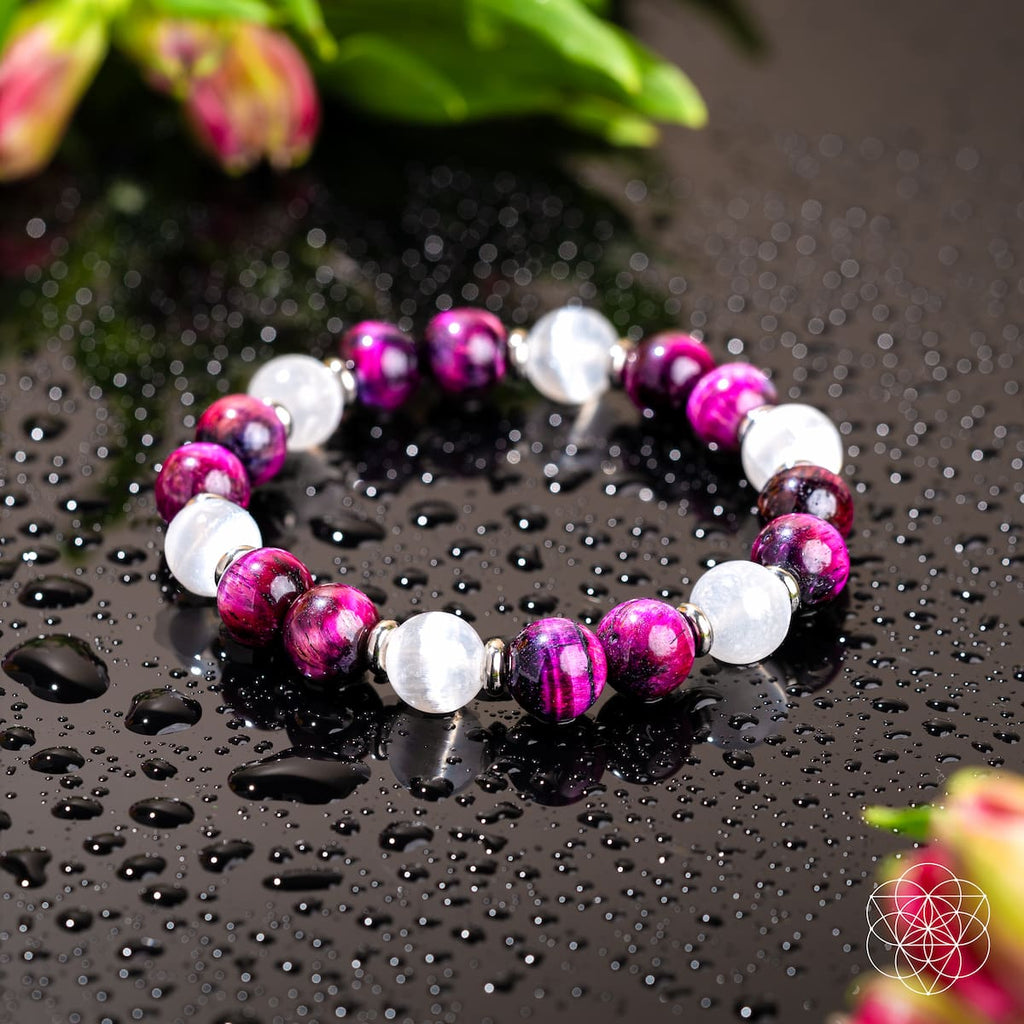 Shape Your Future – Pink Galaxy Tiger’s Eye Bracelet by Conscious Items