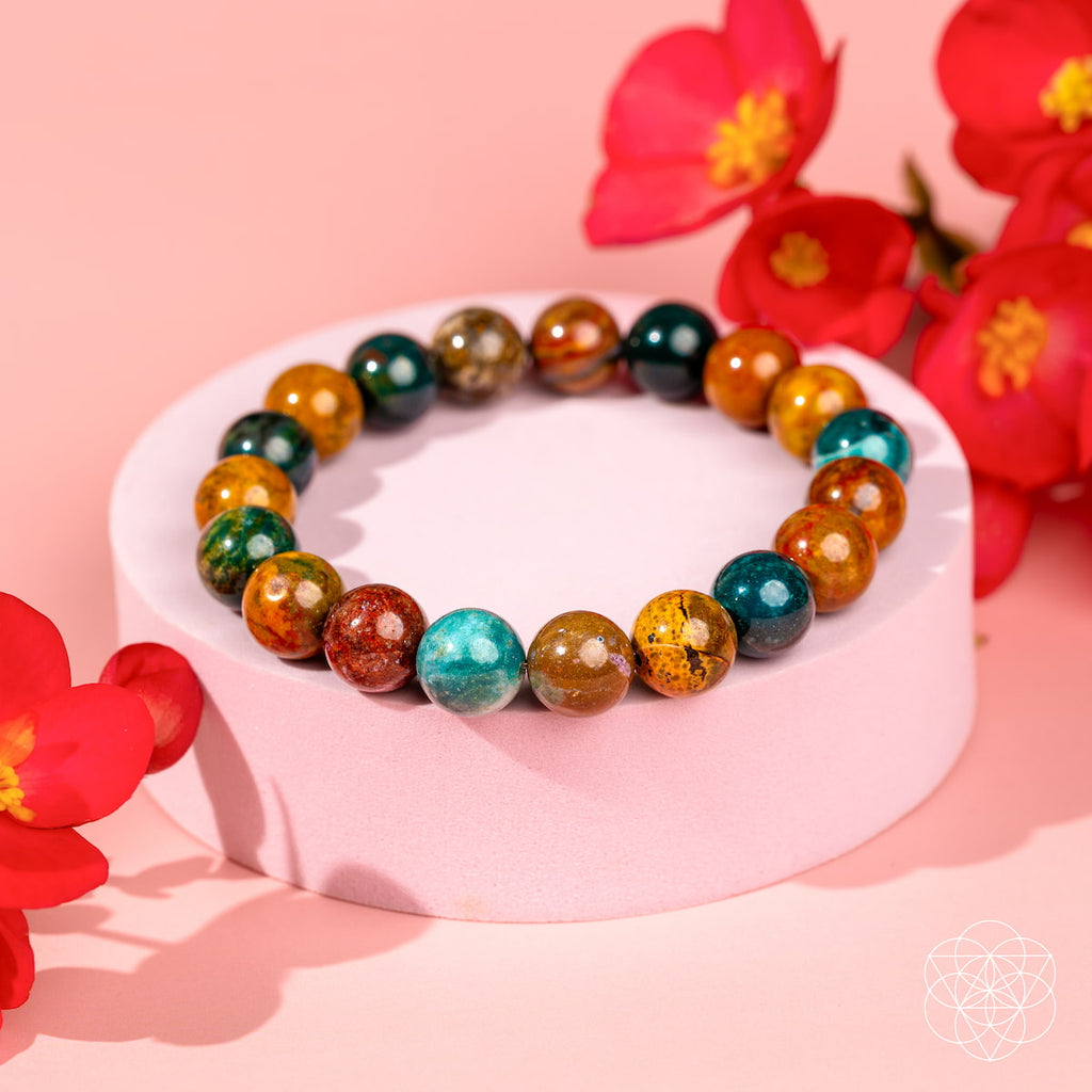 Quiet My Mind – Ocean Jasper Bracelet by Conscious Items