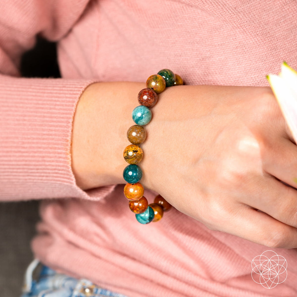 Quiet My Mind – Ocean Jasper Bracelet by Conscious Items