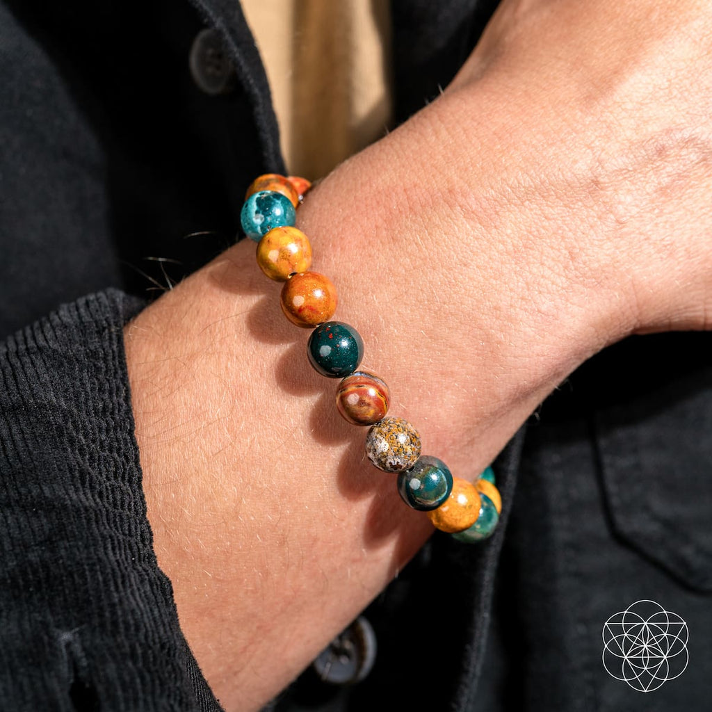Quiet My Mind – Ocean Jasper Bracelet by Conscious Items