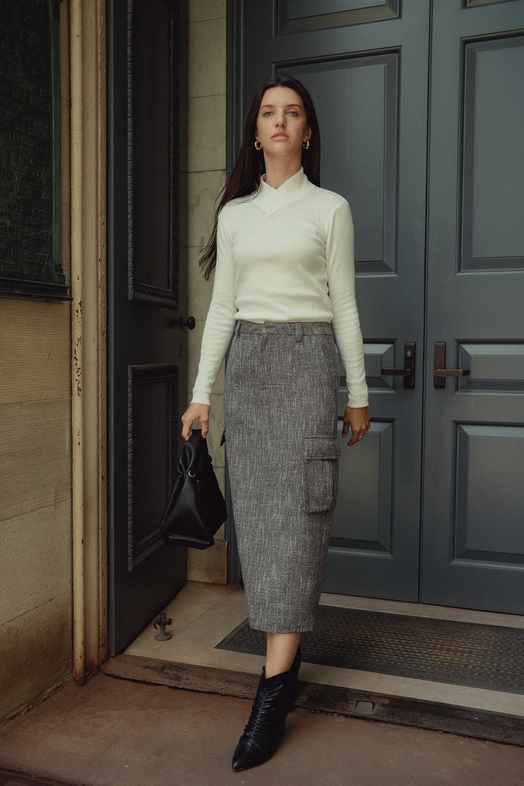 Wool Cargo Skirt by profile-nyc