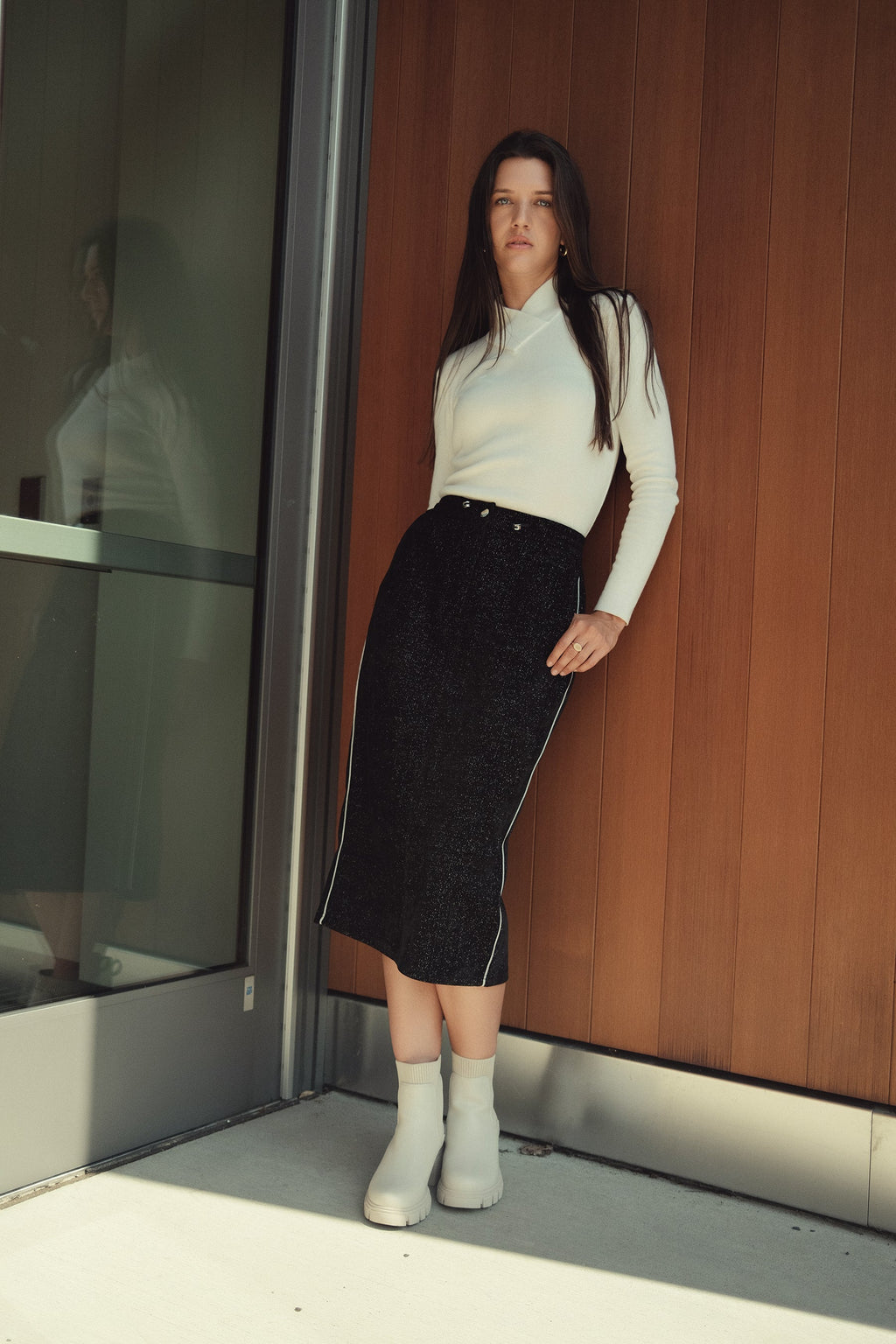 Wrap Turtleneck T shirt by profile-nyc