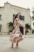 FLORAL PIPING DRESS by profile-nyc