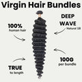 Deep Wave 100% Human Hair Bundles by Private Label