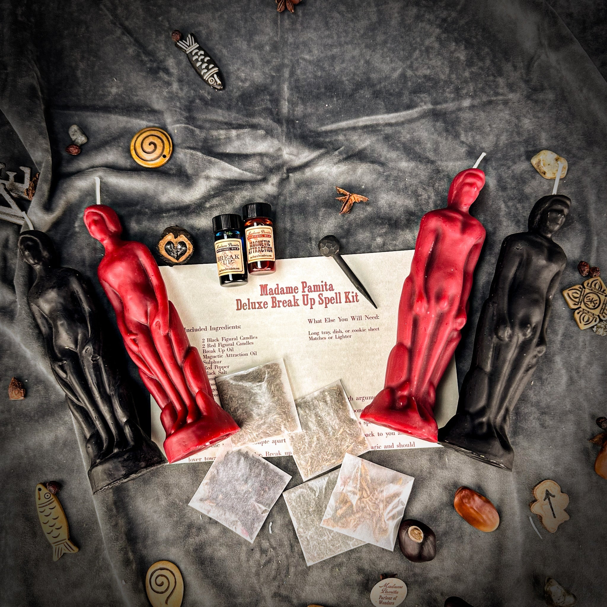 Deluxe Break Up Candle Spell Kit - Human/Male - Separation & Love Direction by Parlour of Wonders