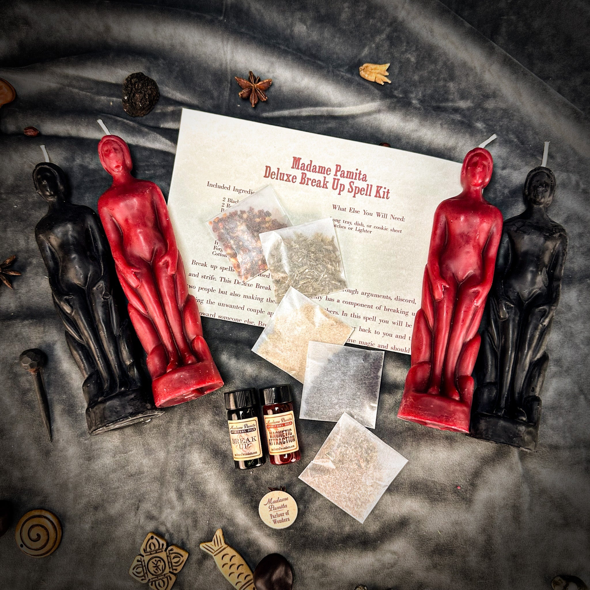 Deluxe Break Up Candle Spell Kit - Human/Human - Separation & Love Direction by Parlour of Wonders