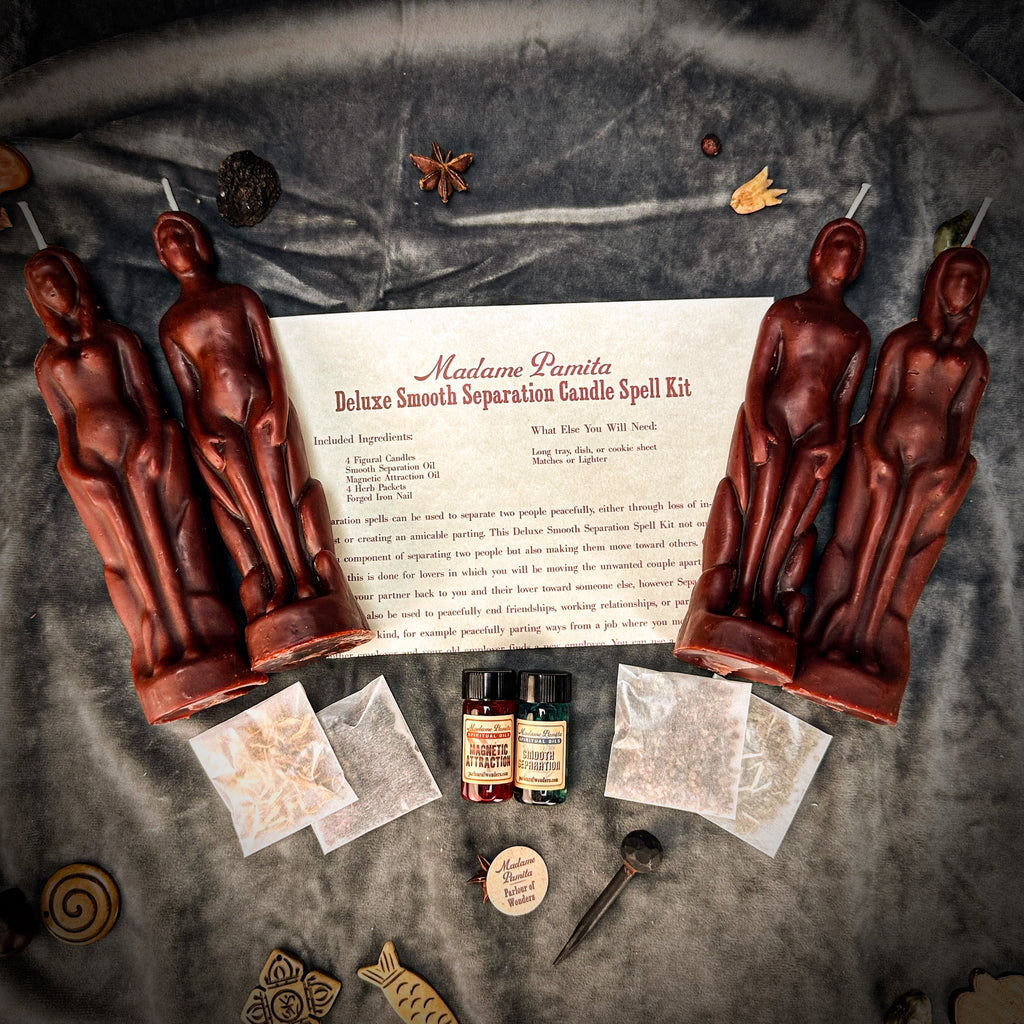 Deluxe Smooth Separation Candle Spell Kit - Human/Female | Peaceful Parting & Love Direction by Parlour of Wonders