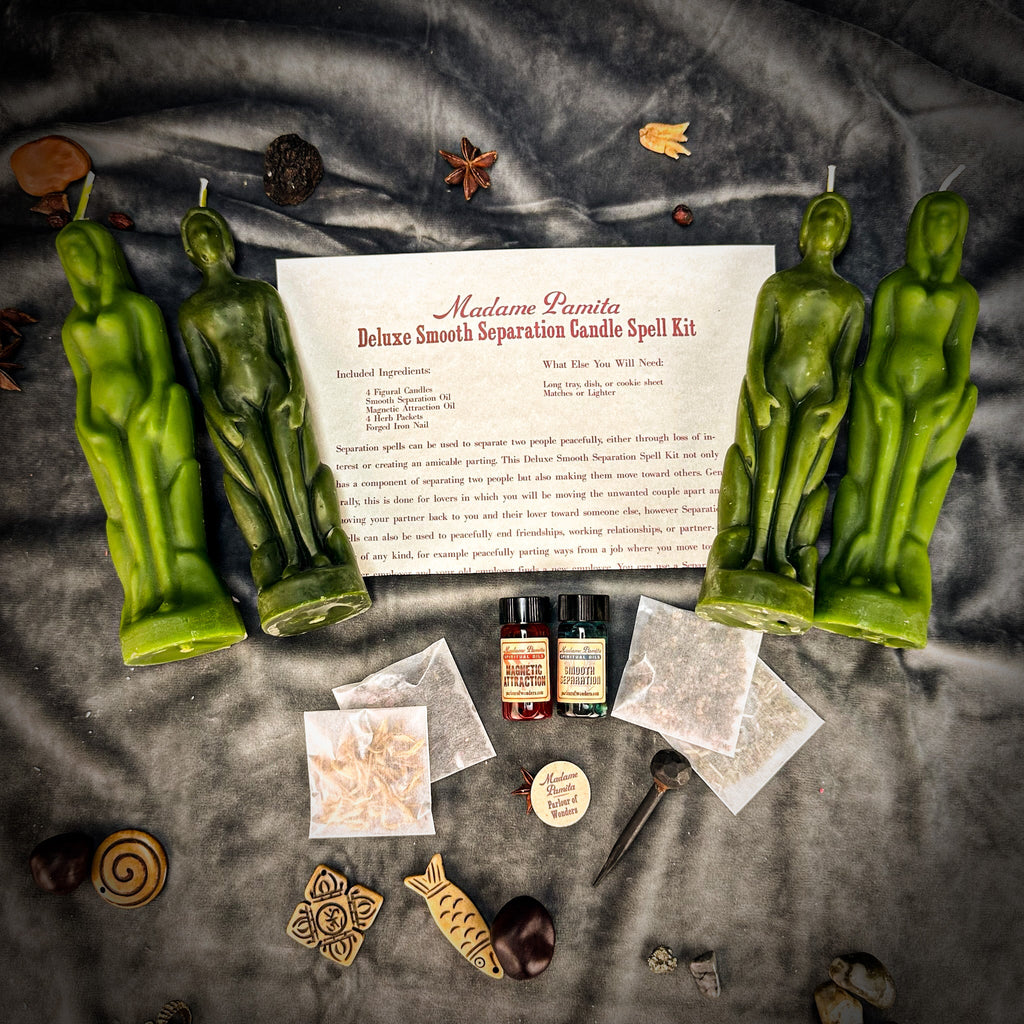 Deluxe Smooth Separation Candle Spell Kit - Human/Female | Peaceful Parting & Love Direction by Parlour of Wonders