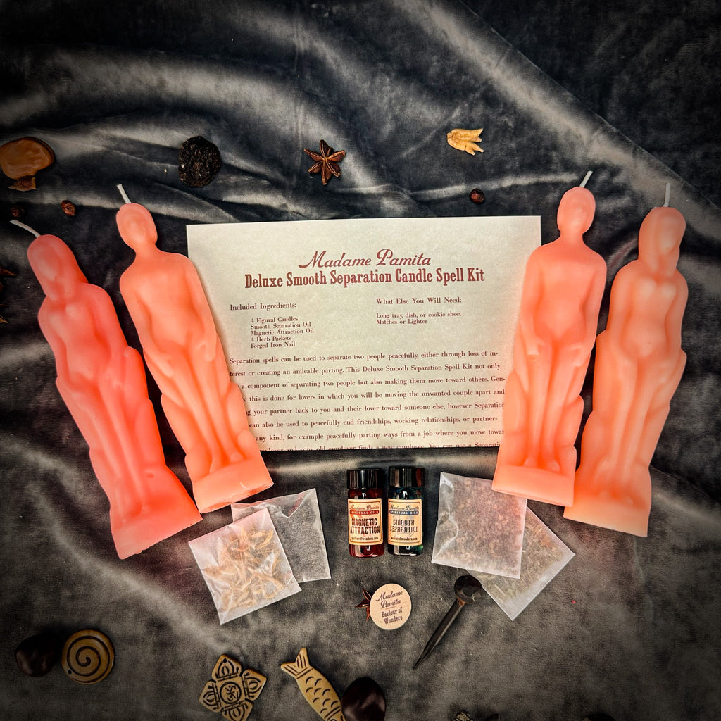 Deluxe Smooth Separation Candle Spell Kit - Human/Female | Peaceful Parting & Love Direction by Parlour of Wonders