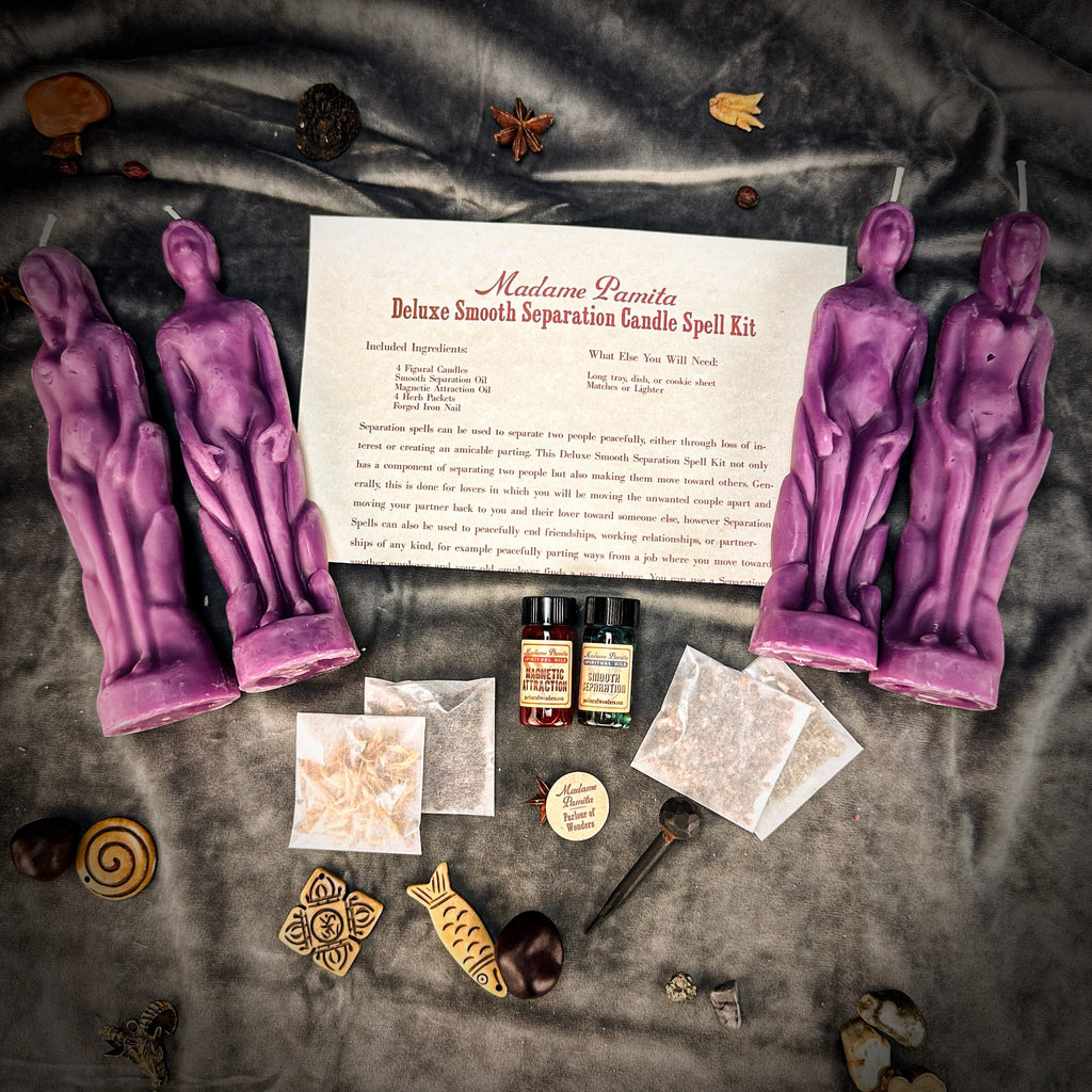 Deluxe Smooth Separation Candle Spell Kit - Human/Female | Peaceful Parting & Love Direction by Parlour of Wonders