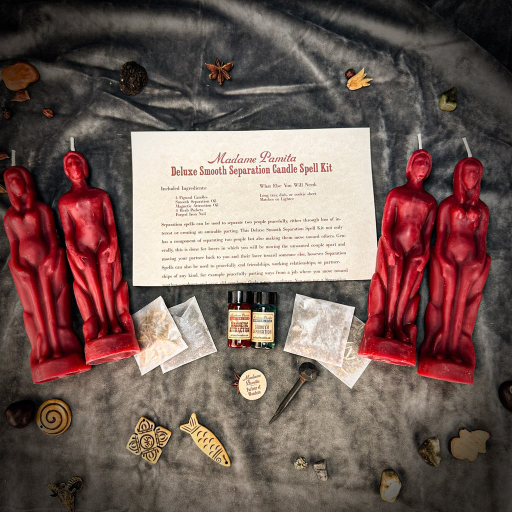 Deluxe Smooth Separation Candle Spell Kit - Human/Female | Peaceful Parting & Love Direction by Parlour of Wonders