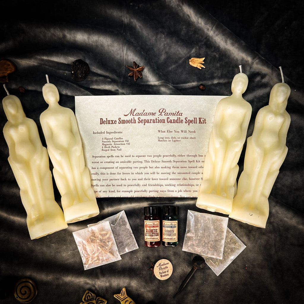 Deluxe Smooth Separation Candle Spell Kit - Human/Female | Peaceful Parting & Love Direction by Parlour of Wonders