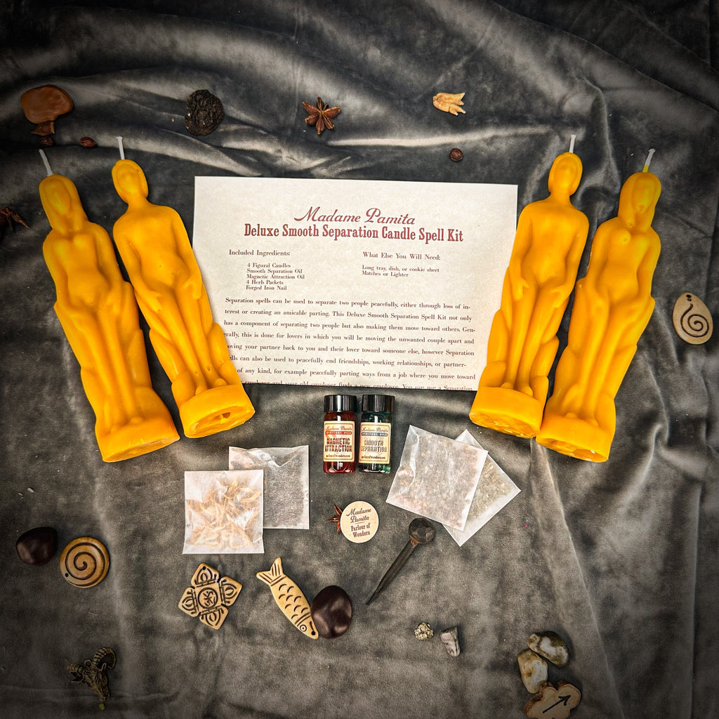 Deluxe Smooth Separation Candle Spell Kit - Human/Female | Peaceful Parting & Love Direction by Parlour of Wonders