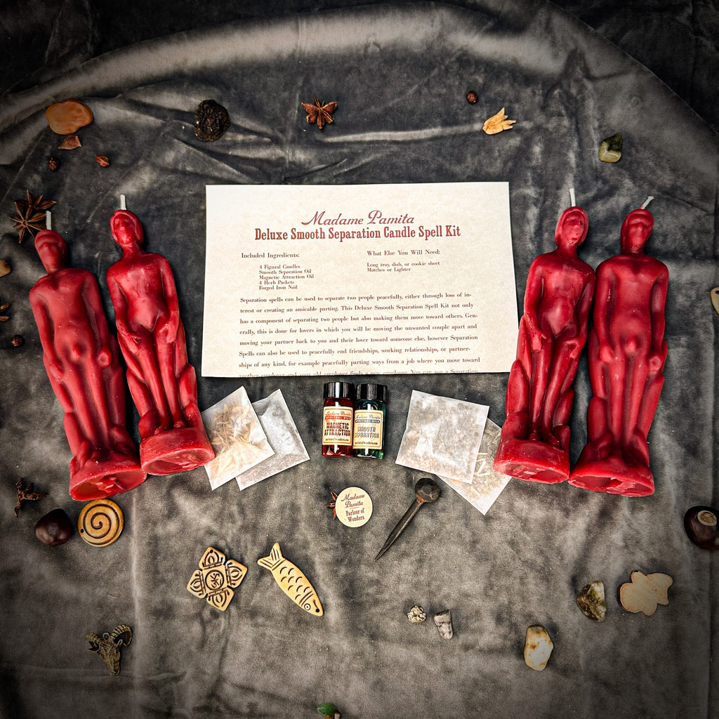 Deluxe Smooth Separation Candle Spell Kit - Human/Male | Peaceful Parting & Love Direction by Parlour of Wonders