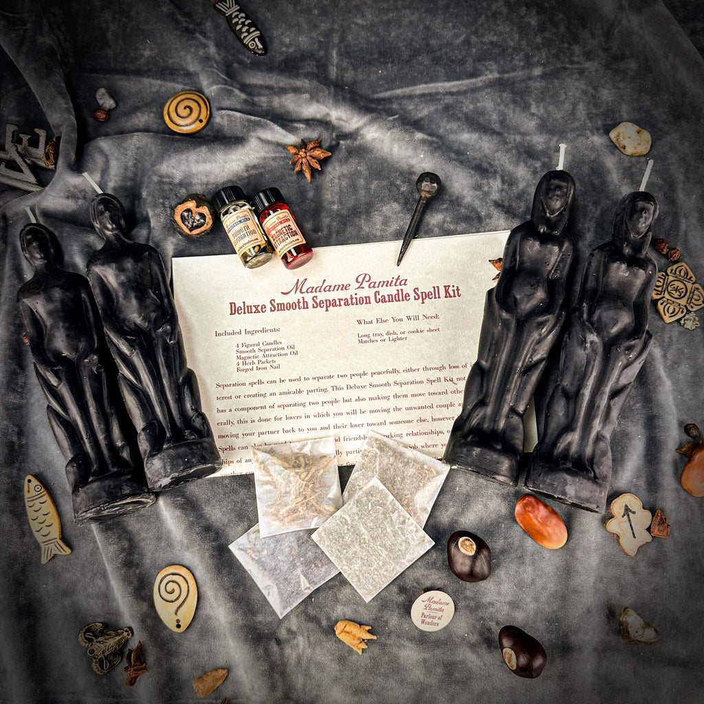 Deluxe Smooth Separation Candle Spell Kit - Human/Female | Peaceful Parting & Love Direction by Parlour of Wonders