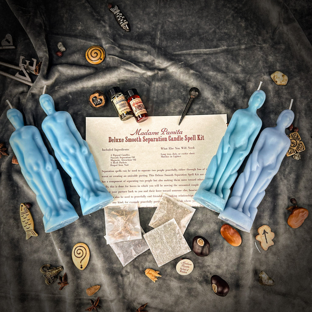 Deluxe Smooth Separation Candle Spell Kit - Human/Male | Peaceful Parting & Love Direction by Parlour of Wonders