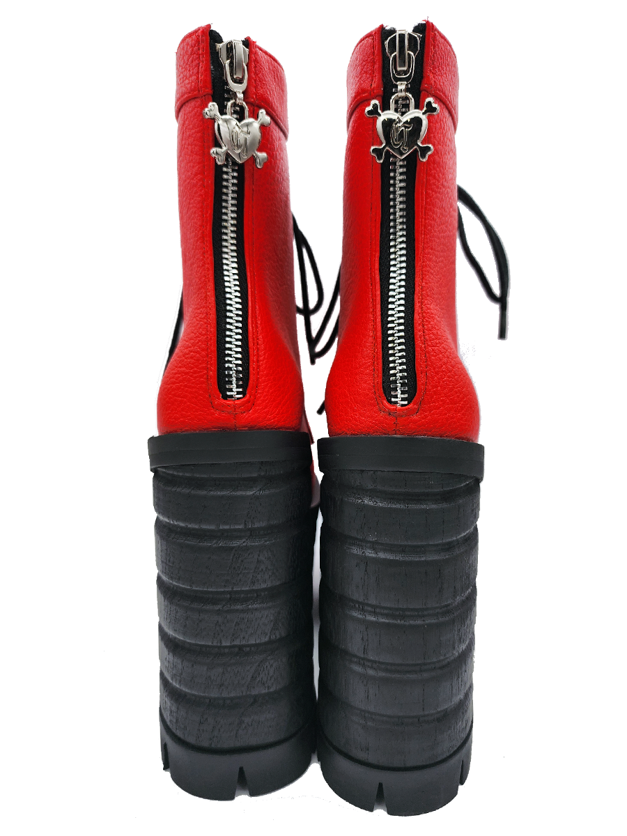 Diesel Boot - Red by Charla Tedrick