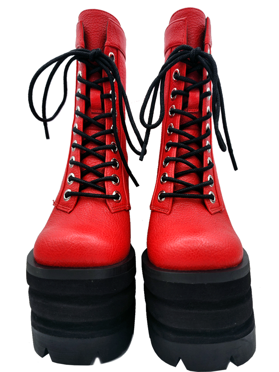 Diesel Boot - Red by Charla Tedrick