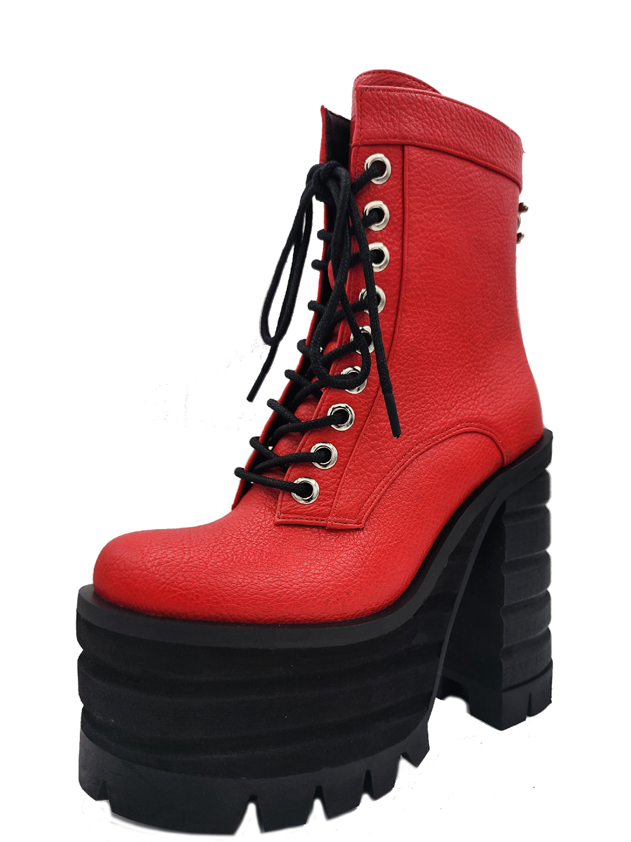 Diesel Boot - Red by Charla Tedrick