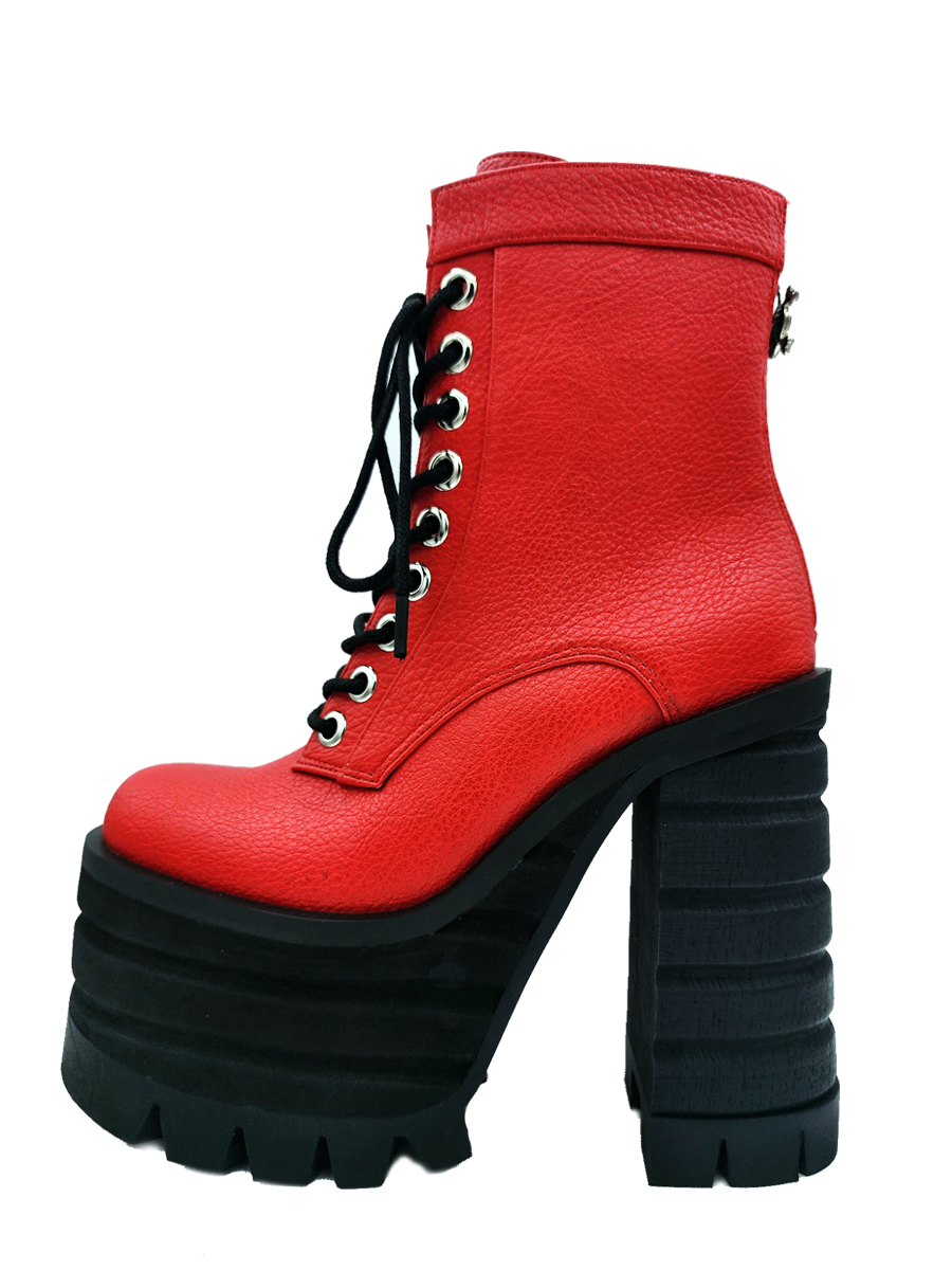 Diesel Boot - Red by Charla Tedrick