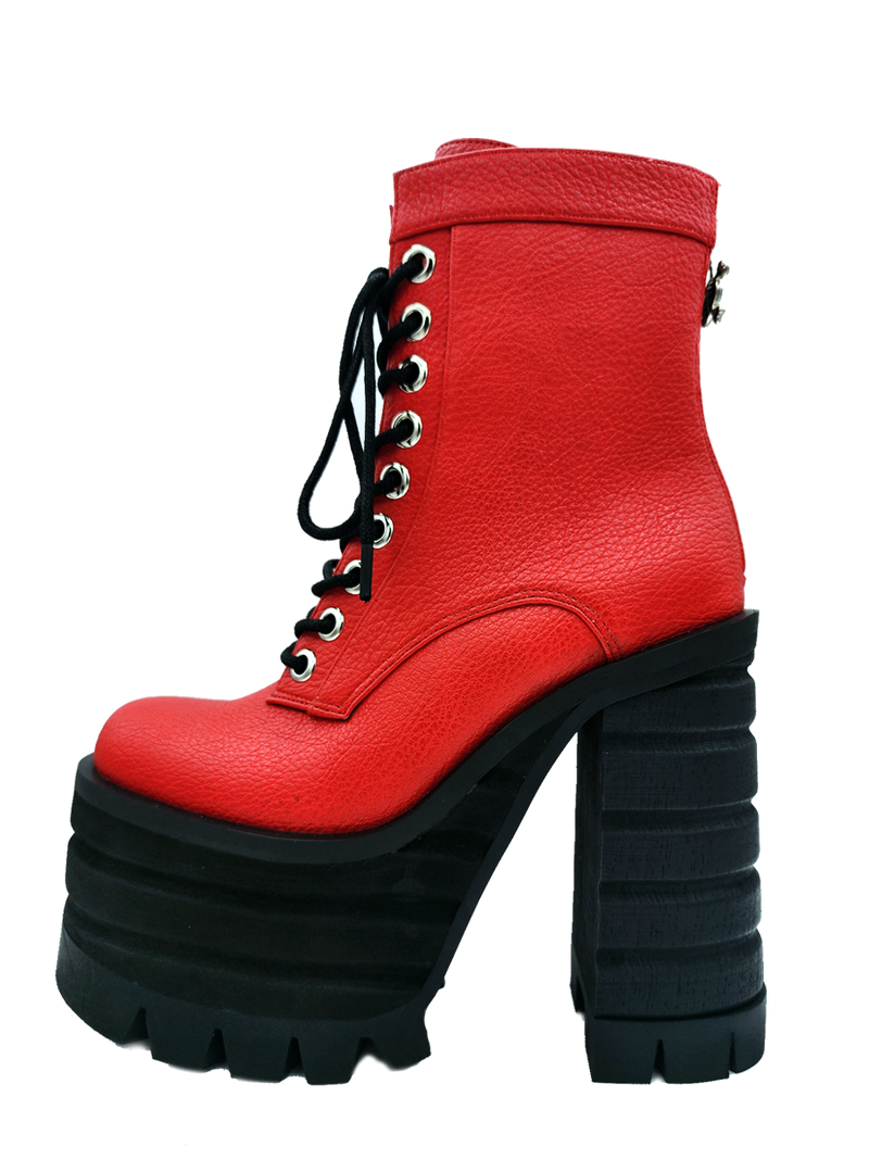 Diesel Boot - Red by Charla Tedrick