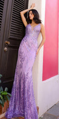 Nox Anabel E1273 Long Sequin Embroidered Glitter Applique Formal Gown by DiscountDressShop