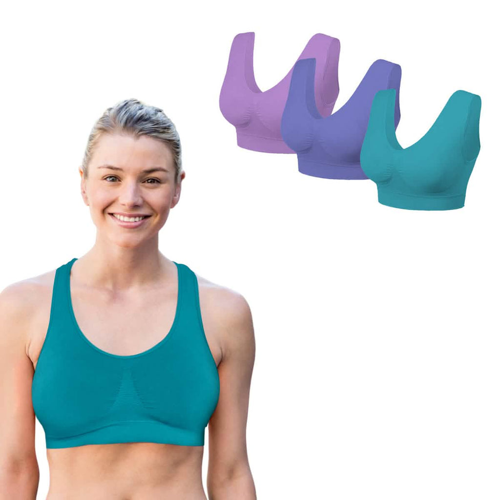 3 Pack: Seamless Lightweight Comfort Bras by DailySale