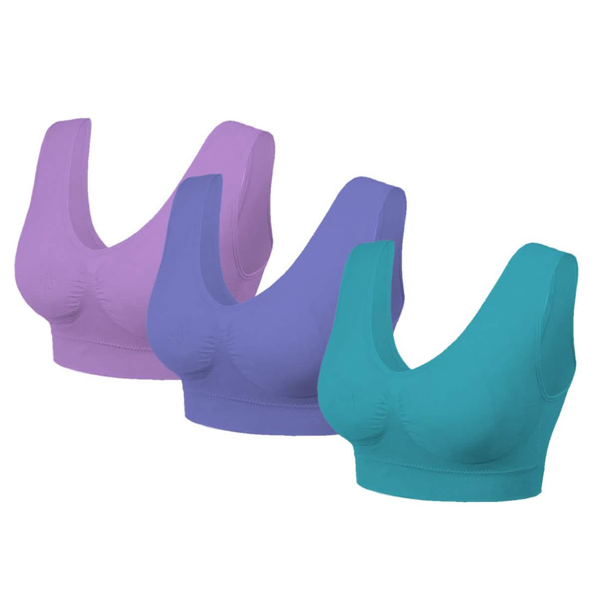 3 Pack: Seamless Lightweight Comfort Bras by DailySale