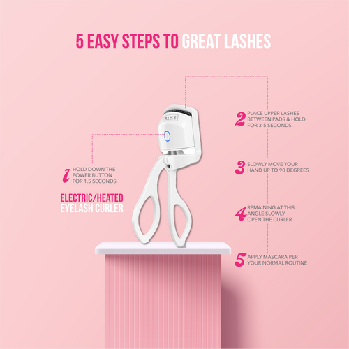 Best Sellers Bundle- Electric Eyelash Curler and Self Cleaning Hair Brush by BimeBeauty