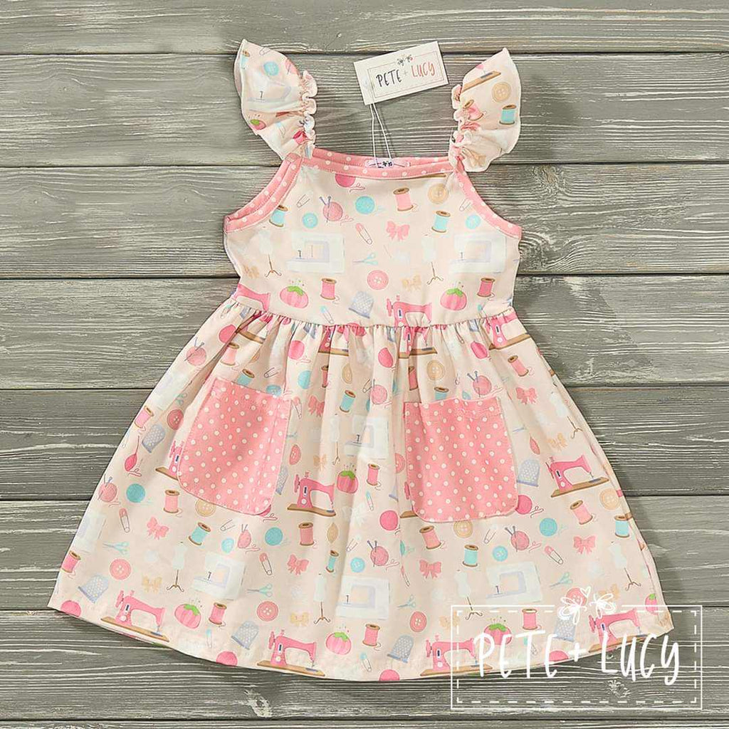 Sewing Kit Dress by Sugar Pea Boutique