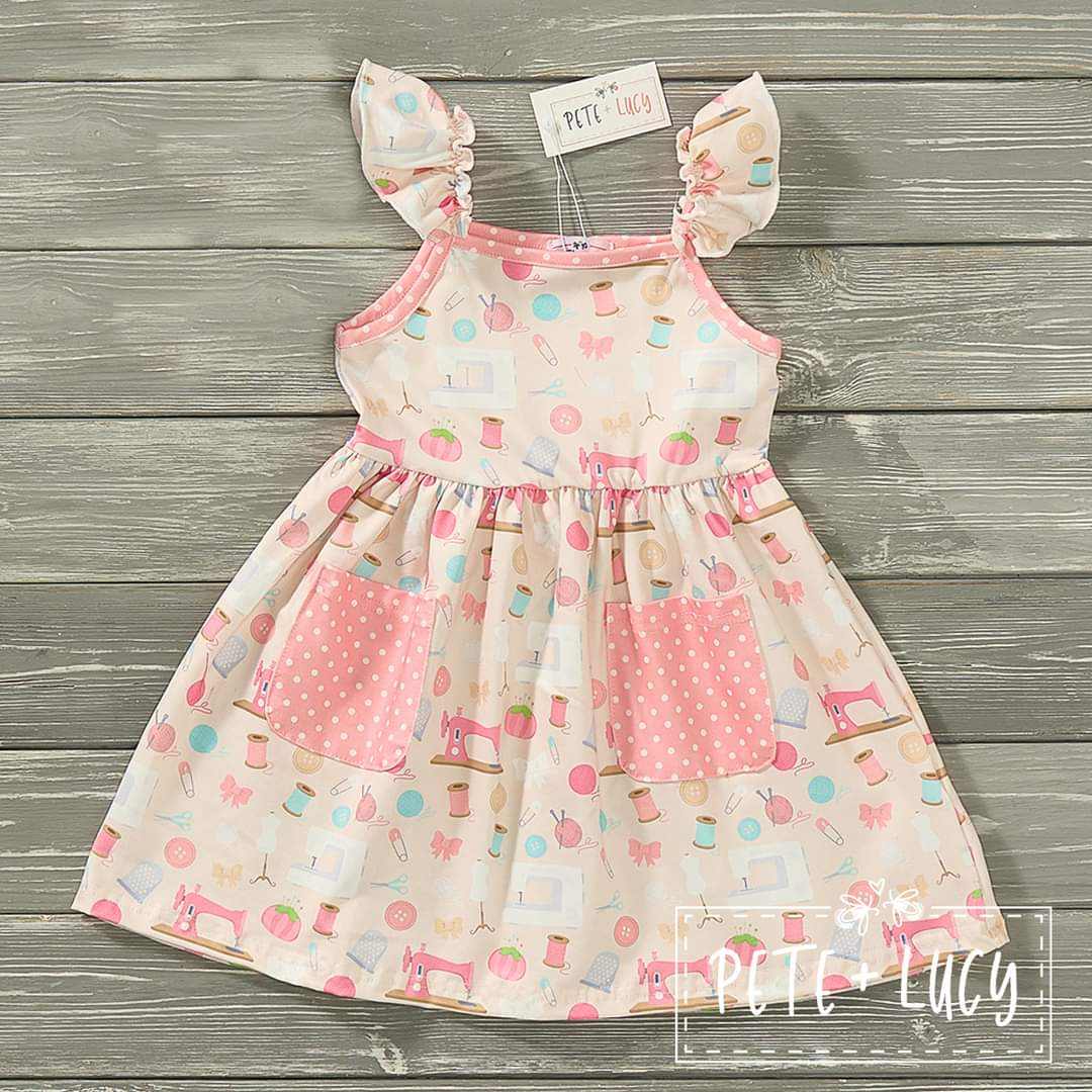 Sewing Kit Dress by Sugar Pea Boutique