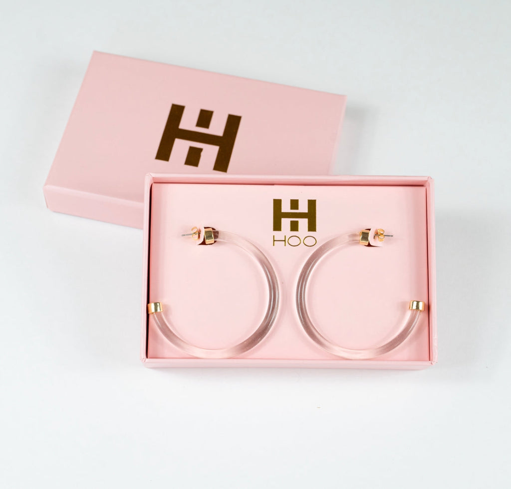 Clear Hoop Earrings by hoohoops