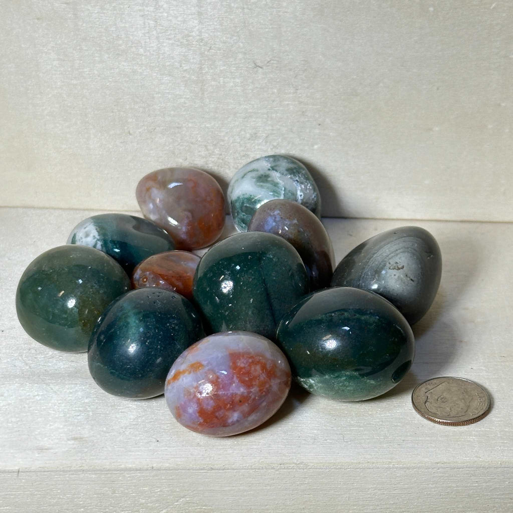 Fancy Jasper Tumbled Pocket Stone by Sacred Crystals