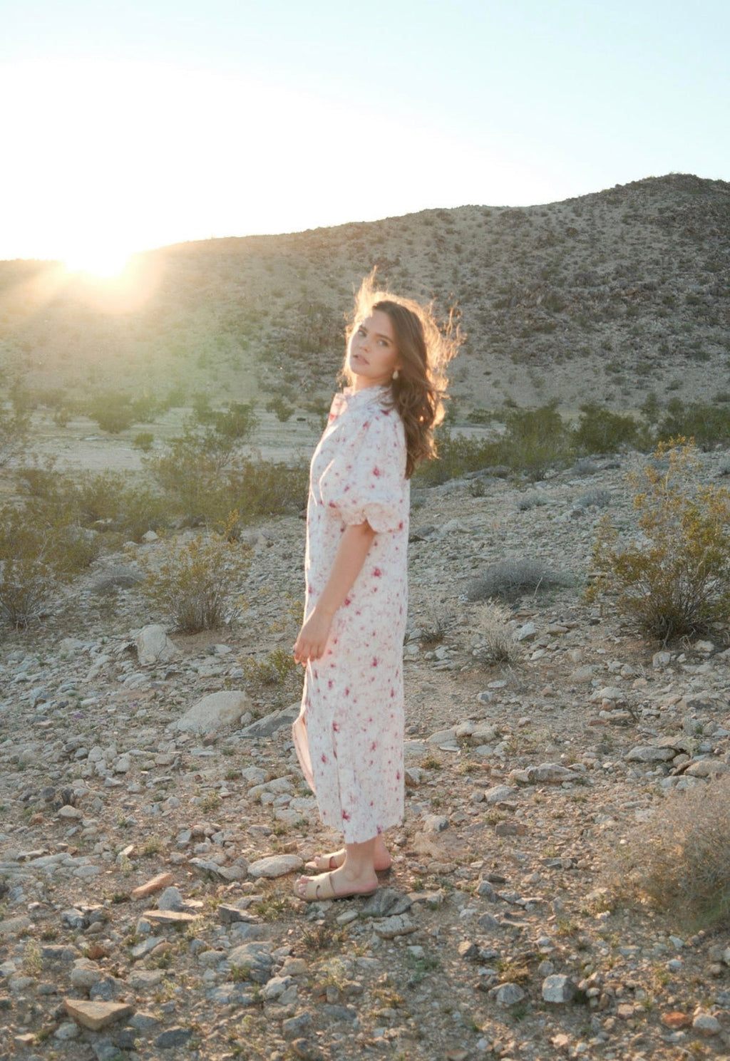 FLORAL PUFF SLEEVE DRESS by profile-nyc