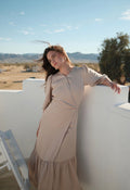 WRAP RUFFLE DRESS by profile-nyc