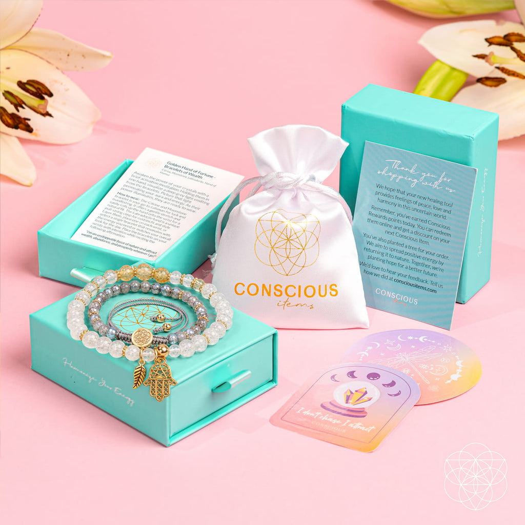 Golden Hand of Fortune - Bracelets of Wealth by Conscious Items