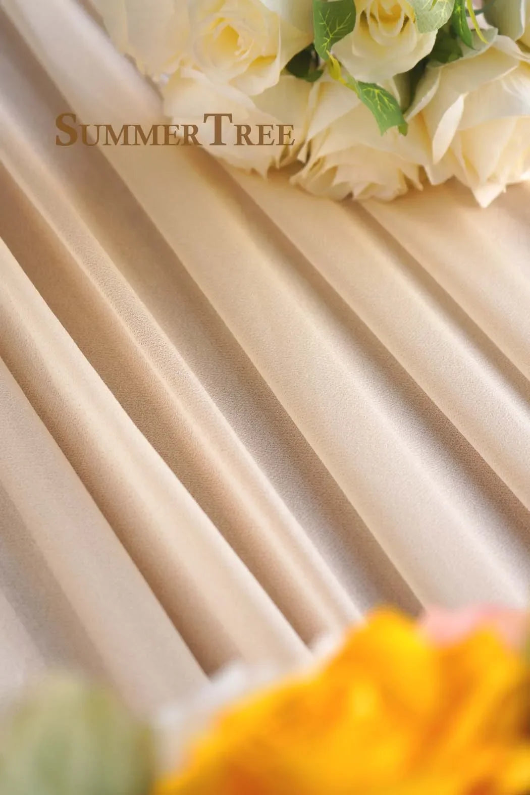 10 Meters Wedding Arch Drape Fabric Sheer Chiffon Tulle Curtain by FLIPSTYLEZLLC