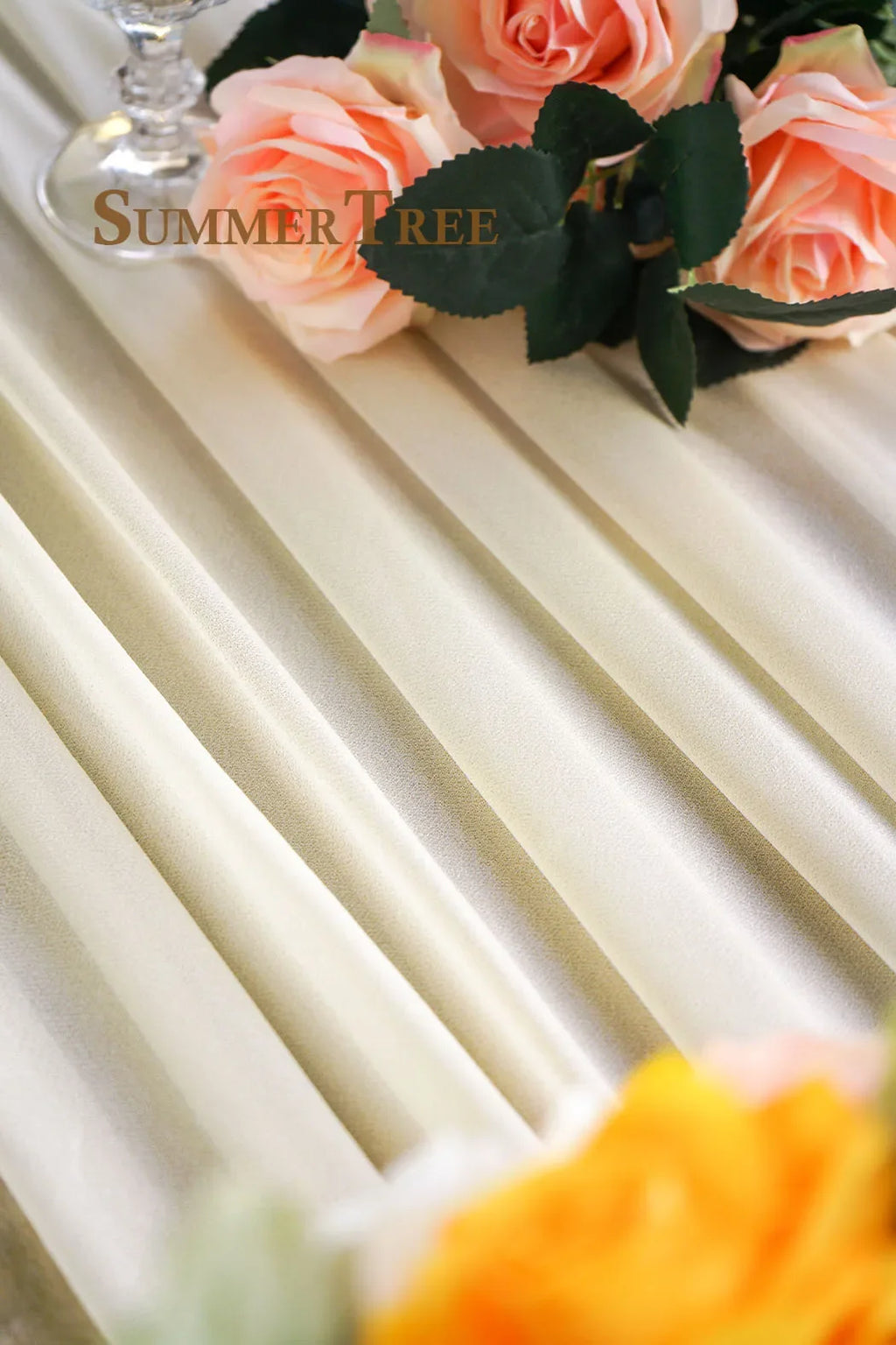 10 Meters Wedding Arch Drape Fabric Sheer Chiffon Tulle Curtain by FLIPSTYLEZLLC