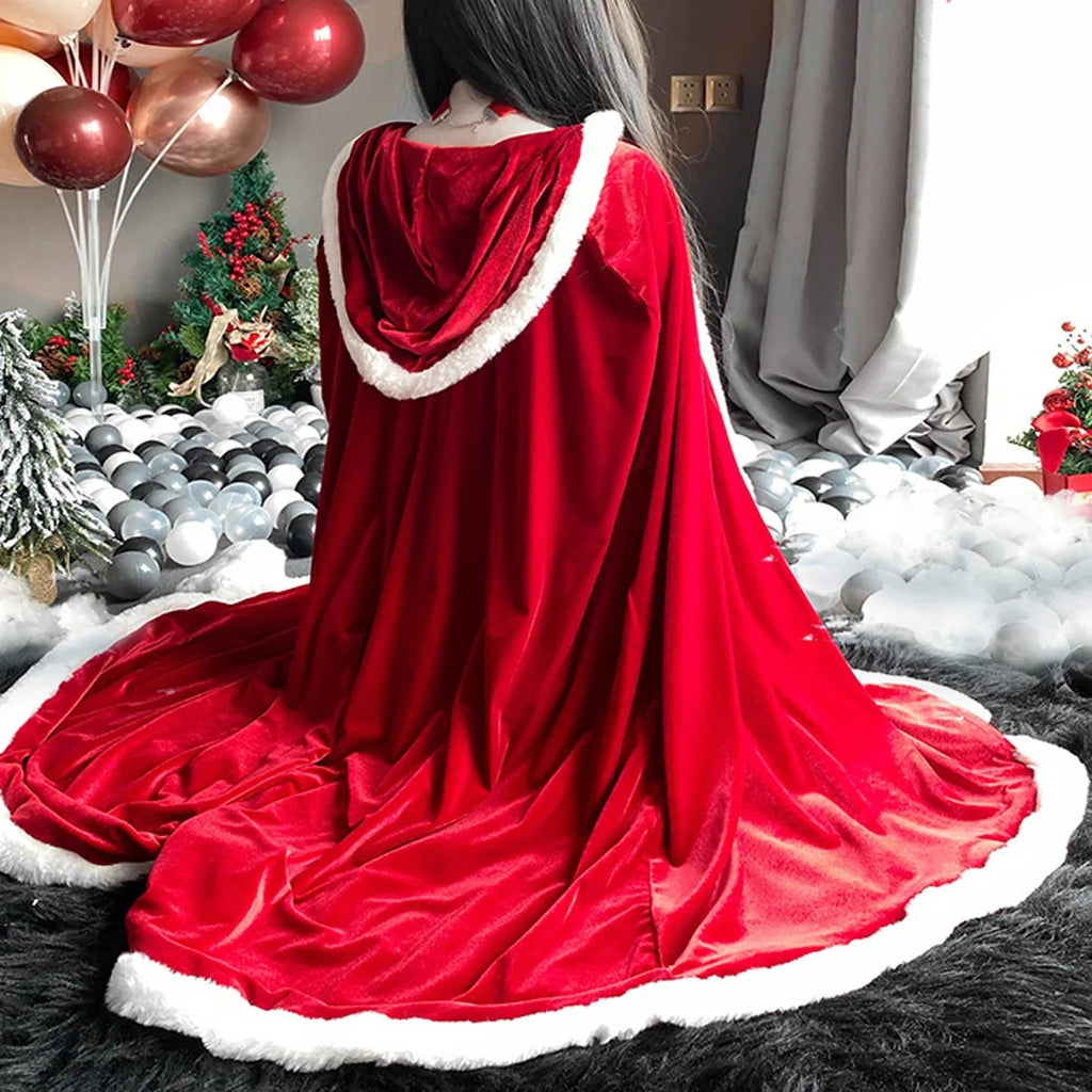 Mrs. Claus Hooded Cloak by Kore Kawaii