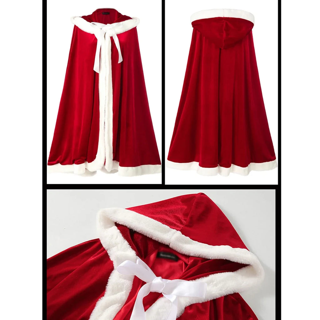 Mrs. Claus Hooded Cloak by Kore Kawaii